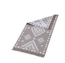 Product image of ხალიჩა -  GEOMETRIC ACRYLIC FRINGED RUG 80X150 CM BEIGE
