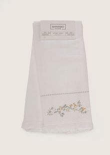 Product image of WILMA EMBROIDERED KITCHEN TOWEL SET OF 2 WHITE 50X70 ჩაის ტილო