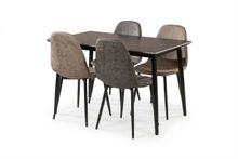 Product image of COMFORT ROOM გრანიტის მაგიდა და 4 ალკანტარას სკამი