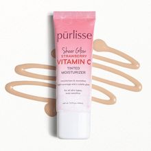Product image of Pūrlisse Sheer Glow Strawberry Vitamin C Tinted Moisturizer სახის ტინტი-შეფერილი დამატენიანებელი