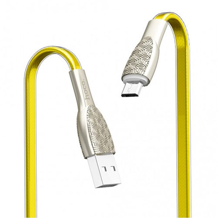 hoco-u52-bright-charging-data-cable-for-micro-gold-photo-2