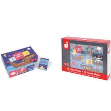 Product image of სათამაშო კუბები JANOD CUBES MADE OF PASTEBOARD PIRATES J02984