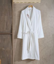 Product image of ხალათი - ELAIN EMBROIDERED BATHROBE ECRU 2XL/3XL