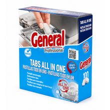 Product image of GENERAL TABS ALL IN ONE 100 TABS ჭურჭლის სარეცხი მანქანის ტაბლეტები