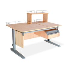 Product image of სამეცადინო მაგიდა ერგო ეკო 75/40, ტუმბო TCH 04, უკანა ერთ და ორ იარუსიანი თარო