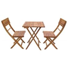 Product image of HOME DECOR HDW091 დასაკეცი 3 ნაწილიანი ხის ავეჯის კომპლექტი