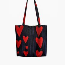 Product image of Black Bag With Red Hearts გადასაკიდი ჩანთა