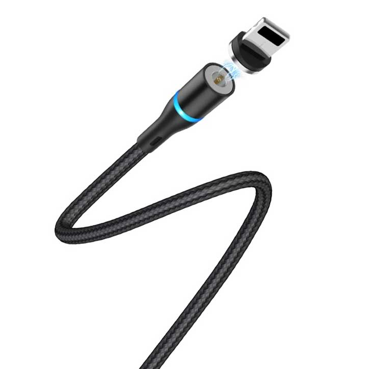 borofone-cable-bu16-skill-magnetic-charging-cable-for-lightning-black-photo-2