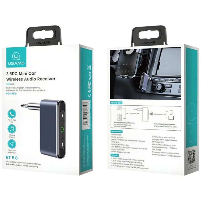 usams-sj519-car-bluetooth-audio-receiver-aux-35mm-photo-3
