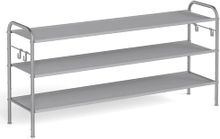 Product image of SONGMICS, ფეხსაცმლის თარო, 3 იარუსიანი, ნაცრისფერი, 114 x 27.9 x 52.8 სმ