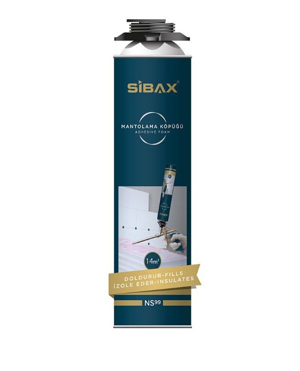 ქაფი პოლიეთილენის NS99 SIBAX POLYURETHANE ADHESIVE FOAM GUN GRADE 750მლ 900გრ (1*12) Extra.ge