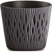 Product image of DSR190 S433 შავი პლასტმასის ქოთანი