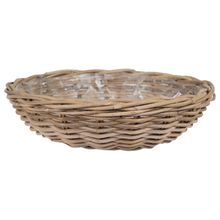 Product image of MEGA COLLECTIONS LANA PLATE -F- NATURAL D41H12 დაწნული ქოთანი
