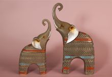 Product image of სპილოების ორცალიანი ნაკრები 11*4*19სმ/14*6*23სმ