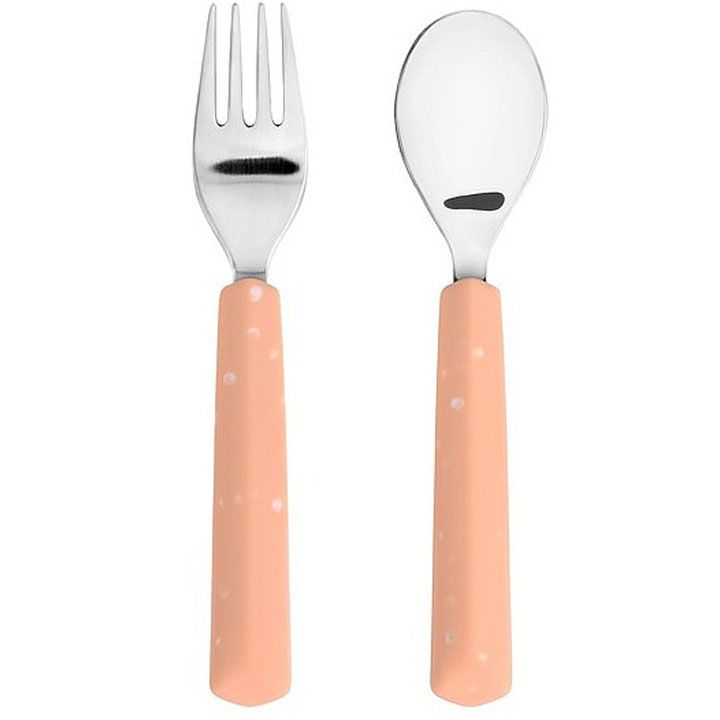 lassig-cutlery-with-silicone-handle-apricot-sabavshvo-dana-changlis-nakrebi