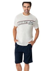 Product image of U.S. Polo Assn. 18761 ორეული შორტით (თეთრი)