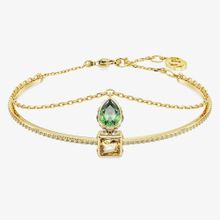 Product image of Swarovski Stilla Green Mixed Cuts Gold Tone Plated Bangle სამაჯური