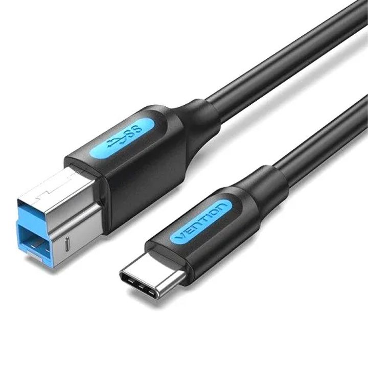 vention-cqvbf-usb-30-c-male-to-b-male-2a-cable-1m-black
