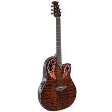 Product image of Ovation Celebrity Elite Plus E-A Git. CE44P-TGE-G Mid Cutaway Dark Tiger Eye ელექტრო აკუსტიკური გიტარა