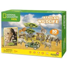Product image of CubicFun 3D ფაზლი l აფრიკული ველური ცხოველები