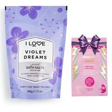 Product image of I LOVE Signature Bath Salts Violet Dreams აბაზანის მარილი + საჩუქარი სახის ნიღაბი