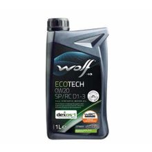Product image of Wolf ECOTECH 0W20 SP/RC D1-3 1ლ
