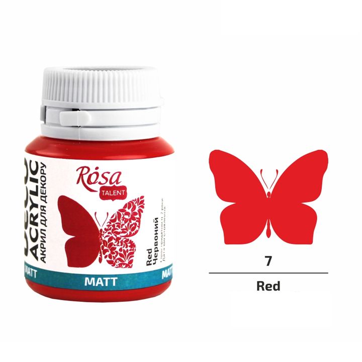rosa-talent-red-mat-20ml-akrilis-saghebavi-dekoratsiistvis-photo-2