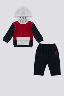 Product image of US POLO ASSN 1555 V2 ბიჭის ორეული შარვლით, ჰუდი