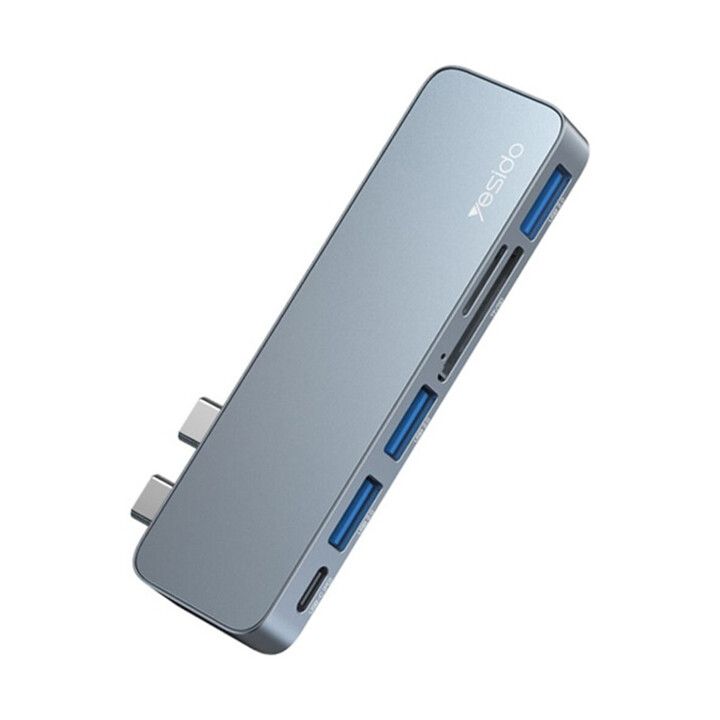 yesido-hb10-6in1-gadamqvani-habi-usb-c-to-tfsd-usb-3020pd