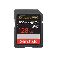 Product image of SanDisk 128GB Extreme PRO SD/XC UHS-I Card 200MB/S V30/4K Class 10 SDSDXXD-128G-GN4IN SD ბარათი