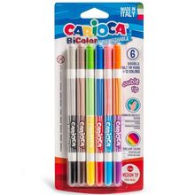 Product image of CARIOCA ორფერიანი ფლომასტერი, 12 ფერი