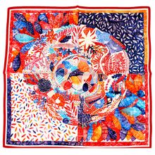 Product image of 100% ნატურალური აბრეშუმის შარფი-  ფოთლები