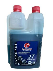 Product image of TAKASAKI - ძრავის ზეთი (2 ტაქტიანი), ნახევრად სინთეთიკური (ლურჯი) 1 ლ