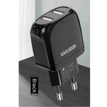 Product image of სახლის დამტენი KAKU KSC-674 QISHENG dual port fast charger (EU)BLACK