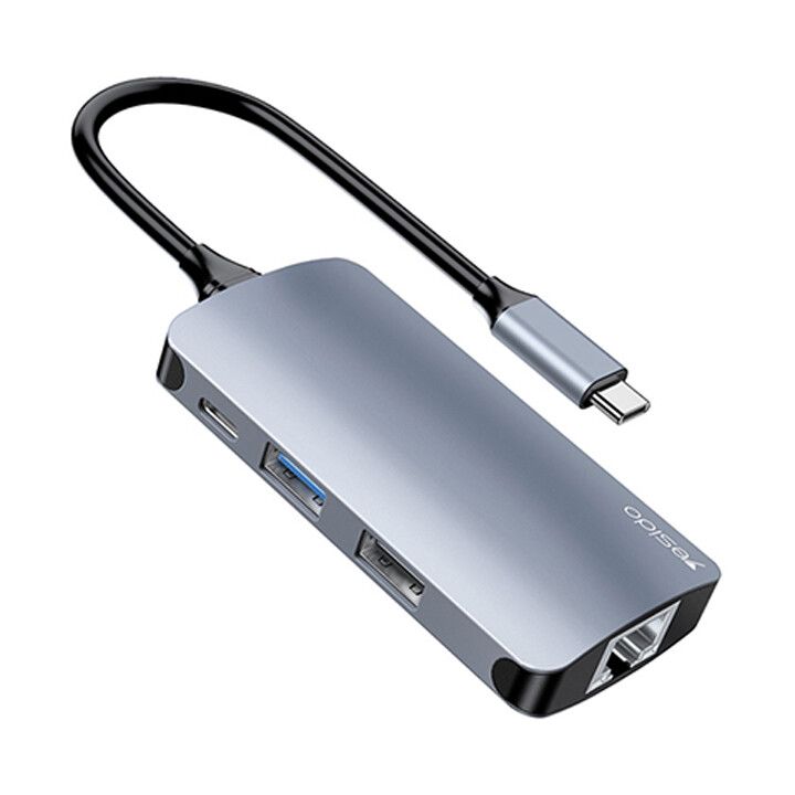 yesido-hb15-7in1-gadamqvani-habi-usb-c-to-tfsd-usb-3020pdrj45