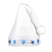 Product image of სანტას ქუდი თეთრი ვარსკვლავით Pc. Hat Santa stars white