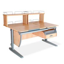 Product image of სამეცადინო მაგიდა ერგო უნივერსალი SUT17, ტუმბო TCH 07 და უკანა ორი ორ იარუსიანი თაროთი