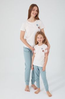 Product image of Arnetta AR2402 V1 გოგოს/დედის პიჟამის ორეული კომპლექტი შარვლით