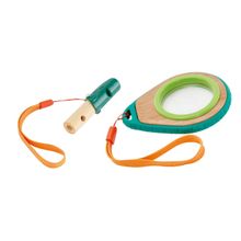 Product image of Hape ხის სათამაშო გამადიდებელი და სასტვენი Nature Detective Set