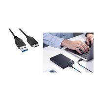 Product image of KINGDA KDUSB3001 USB-female to USB-micro B გადამყვანი კაბელი 0.5მ.