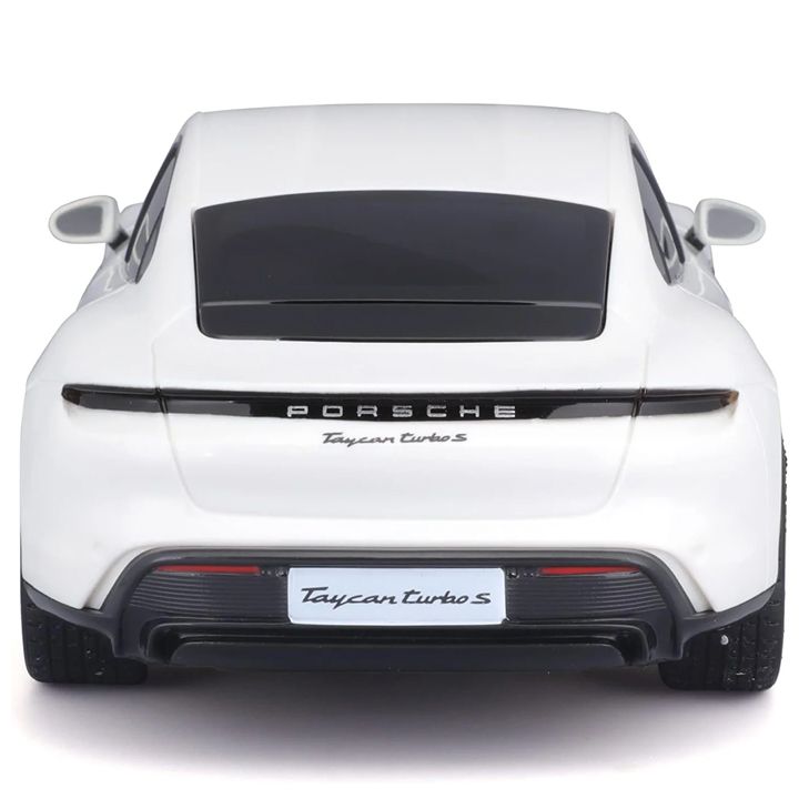 maisto-porsche-taycan-turbo-s-white-distantsiuri-martvis-manqana-photo-3