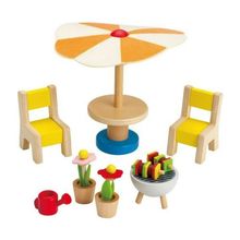 Product image of HAPE ხის სათამაშოების ნაკრები შიდა ეზოს ავეჯი