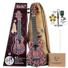 Product image of Ortega K2SS-RKC Ukulele Set Soprano  Red Kaleidoscope უკულელეს კომპლექტი