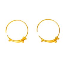 Product image of 14K მოოქროვილი საყურე "Woof"