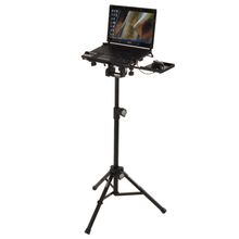 Product image of QUIKLOK LPH004 Fully adjustable tripod laptop holder with mouse tray Black ნოუთბუქის სადგამი