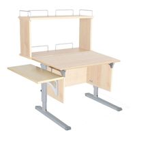 Product image of სამეცადინო მაგიდა 75 C უკანა ორ იარუსიანი და გვერდითა თაროთი