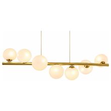 Product image of PENDENT 3516-7 GD+WH, 7 ნათურით, G9 ცოკოლი, ოქროსფერი თეთრი ჩამოსაკიდი ჭაღი