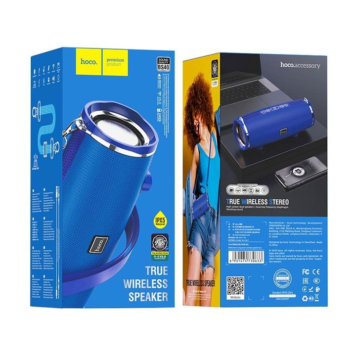 hoco bs40 BT speaker blue პორტატული დინამიკი - Extra.ge - 472151