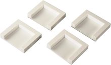 Product image of Xavax Fixing Plates for Dryers, Set of 4 - White საშრობის დასამაგრებელი ფირფიტები