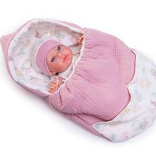 Product image of Antonio Juan Recien Nacida Baby Toneta Palabritas Saco-Mochila საბავშვო ხელნაკეთი თოჯინა
